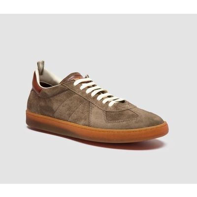 Foto van Officine Creative MILITIA 002 Green Suede Leather Sneakers