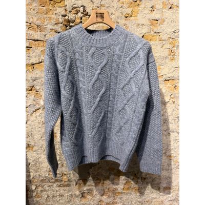 Foto van Piacenza Knitted Luxury Sweater Nordic Sky Blue
