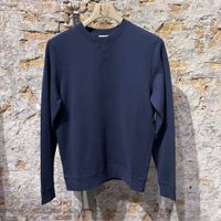 Sunspel Loopback Sweatshirt Navy