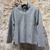 Kris K R Gosling Soft ZIP vest Light Grey