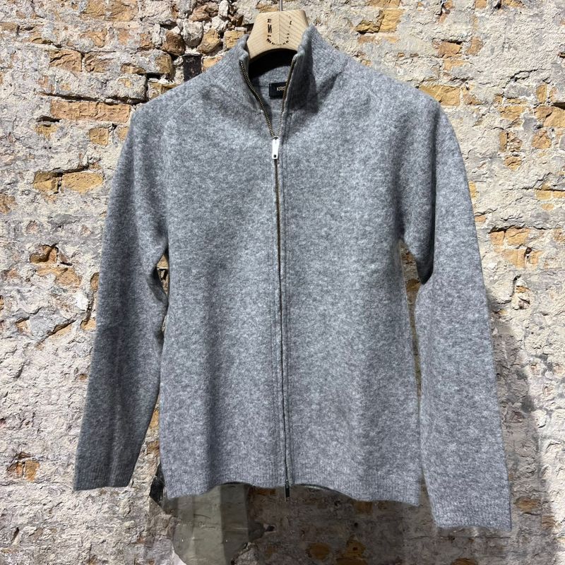 Kris K R Gosling Soft ZIP vest Light Grey Kris K R Gosling Soft ZIP vest Light Grey