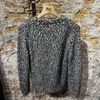 Afbeelding van SettefiliCashmere Marco Tweed Roundneck BLK White