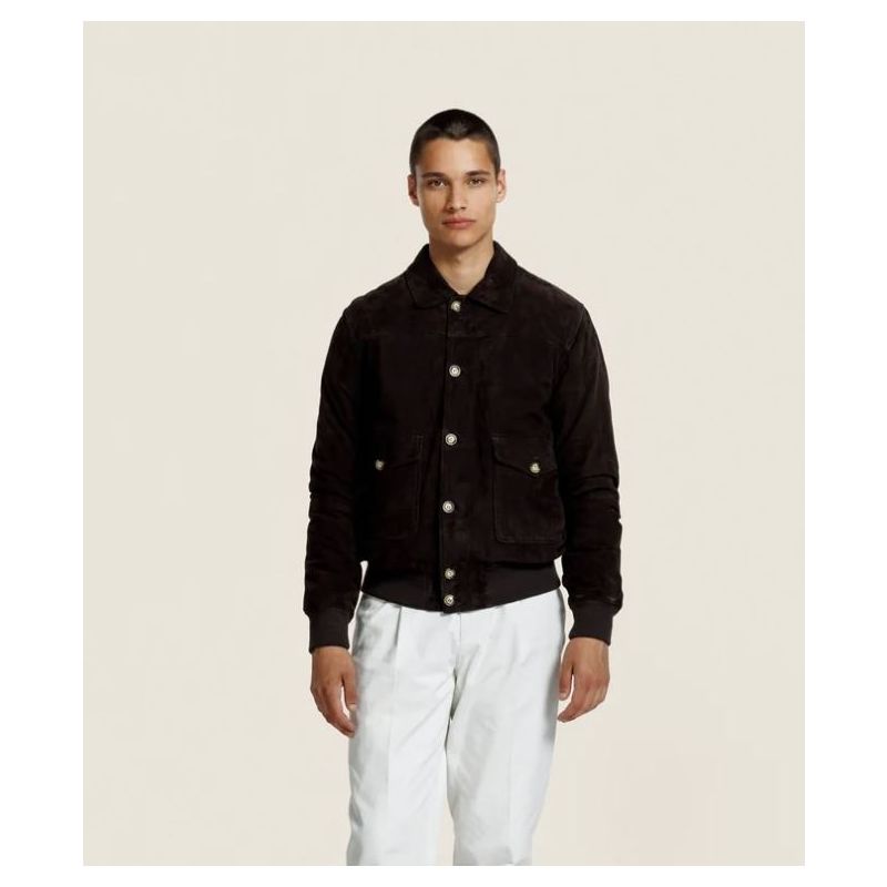 Alter Ego Joseph Suede Jacket Coffee
