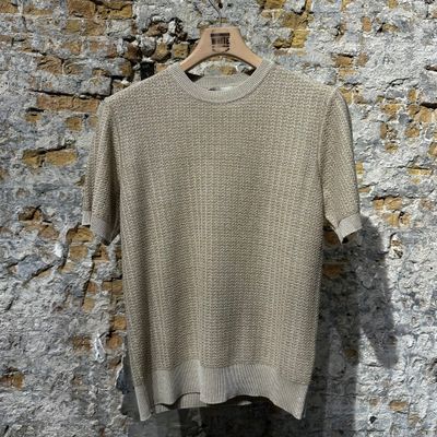 Foto van Piacenza T-Shirt 80s Monaco Linnen & Silk Gold