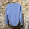 Afbeelding van Fedeli ML RICCIOLINO L Blue Knitted sweat 