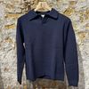 Afbeelding van ASPESI Knitted Longe Sleeve Wool Polo Navy