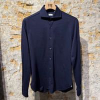 ORIAN Cotton Cashemere Shirt Navy