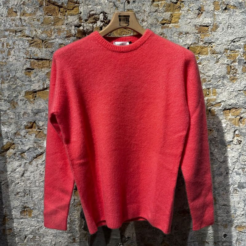 Roberto Collina Summer Sweater Cashmere & Silk Sunset Coral Roberto Collina Summer Sweater Cashmere & Silk Sunset Coral