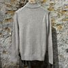 Afbeelding van Kris K Quarter Button Turtle Neck Cashmere Oatmeal
