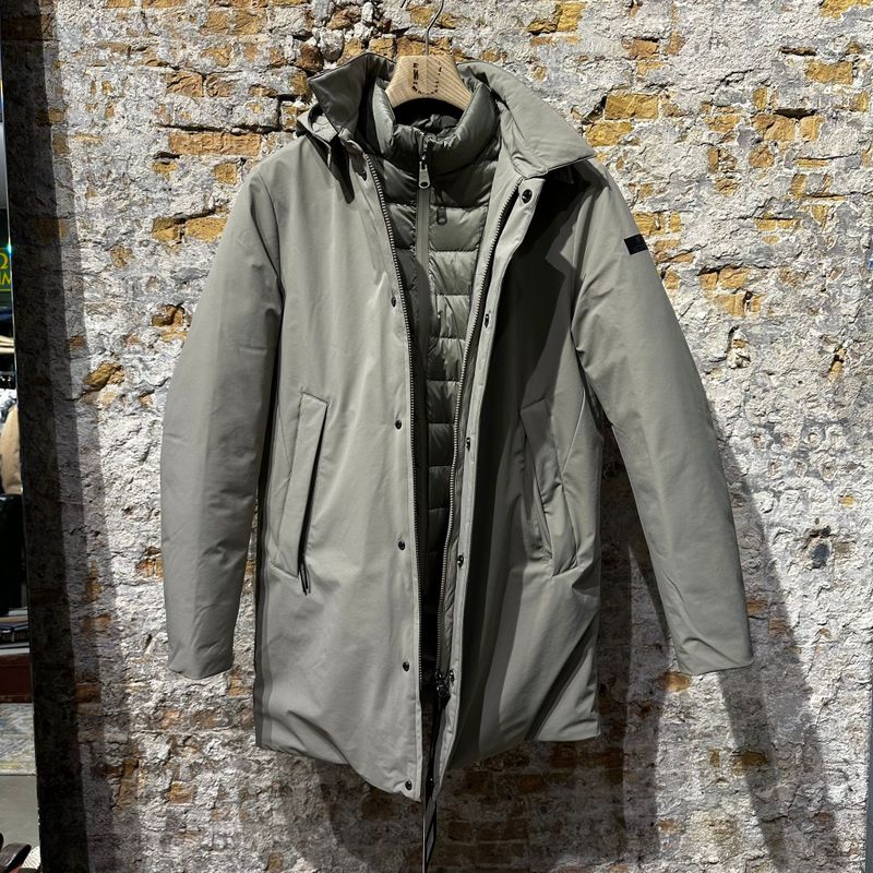 Hetrego Banca Coat long Sage Green Hetrego Banca Coat long Sage Green