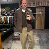 Afbeelding van Piacenza Tweed Jacket Golden Brown
