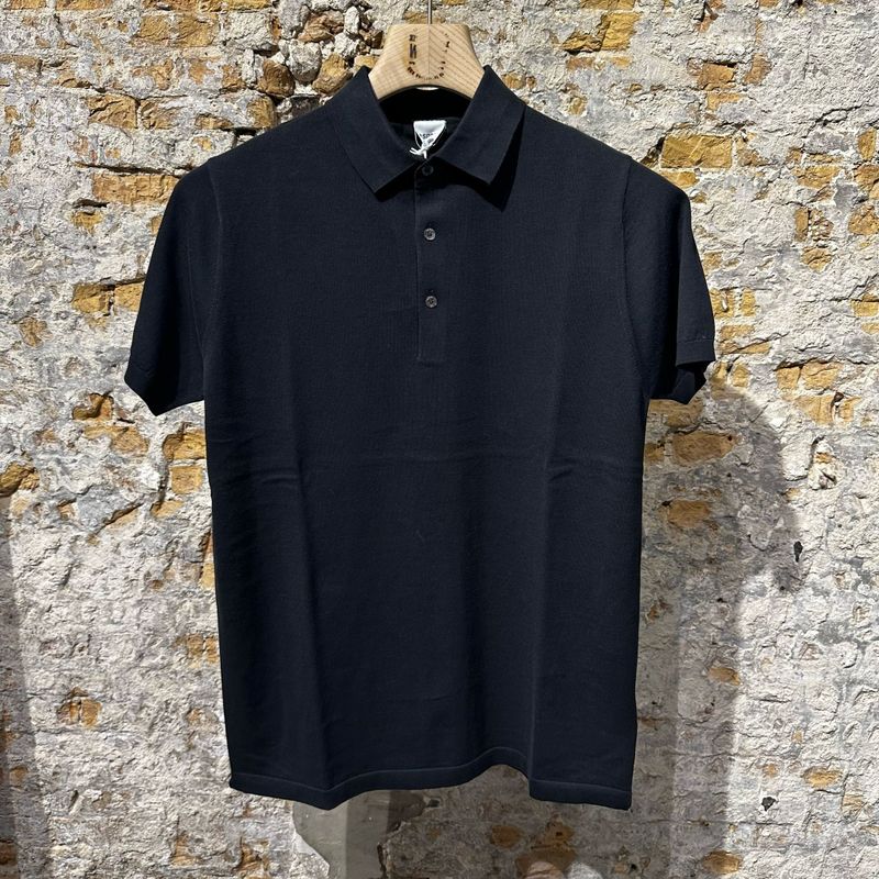 Aspesi Polo Jersey cotton Black 