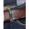 Afbeelding van Blue de Gene Piceno Leather Belt Brown