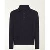 Afbeelding van Piacenza Turtleneck Whit Buttons Navy