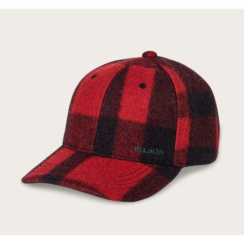 Filson Wool Logger Cap Red/Black