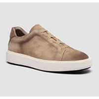 Officine Creative Beige Suede Low Top Sneakers Off White